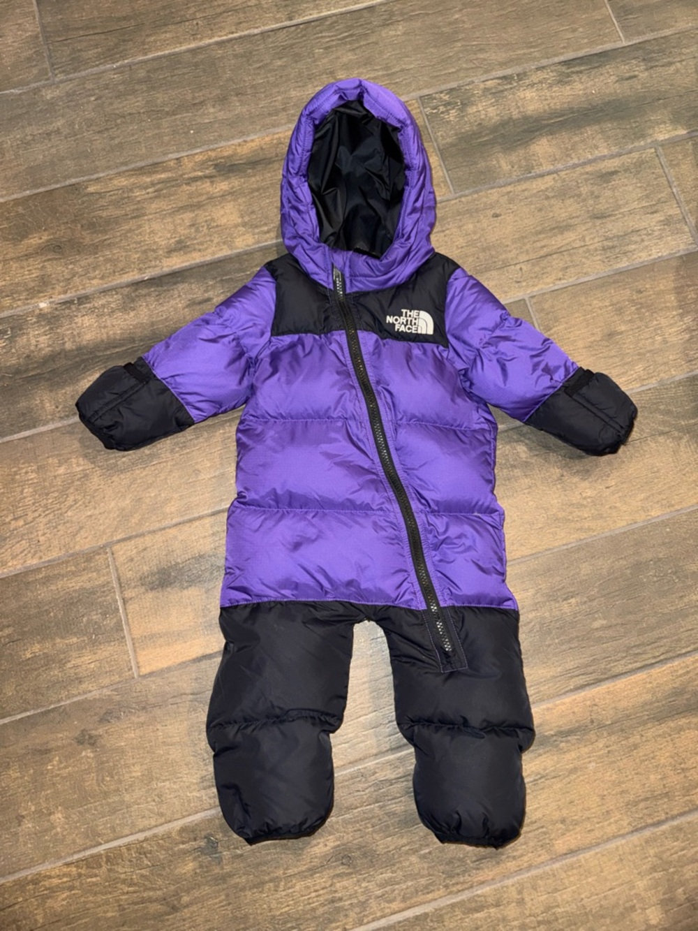 Baby North Face Snow Suit - Size 6-12 months - Baby 1996 Retro Nuptse One-Piece